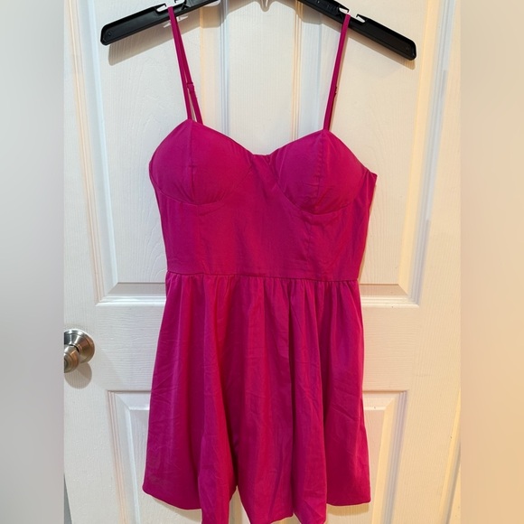 Pink Strapless Dress by Band of the Free adjustable straps - Picture 1 of 4